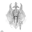 ukrainian trident  tattoo design idea