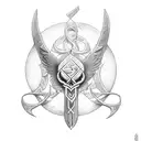 ukrainian trident  tattoo design idea