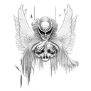 Icarus the fallen angel tattoo design idea