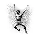 Icarus tattoo design idea