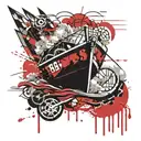 row boat tattoo design idea