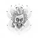 Rick sanchez  tattoo design idea