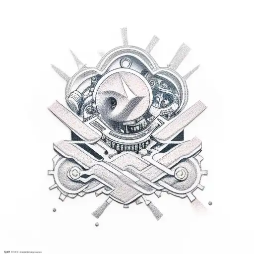 smart hard worker tattoo design idea