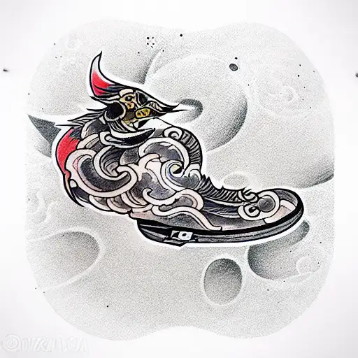 skateboard tattoo design idea