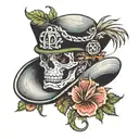 straw hat tattoo design idea