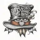 straw hat tattoo design idea