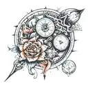 time dilation tattoo design idea