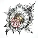 time dilation tattoo design idea