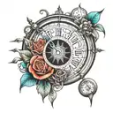 time dilation tattoo design idea