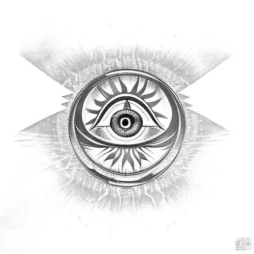 Evil Eye tattoo design idea