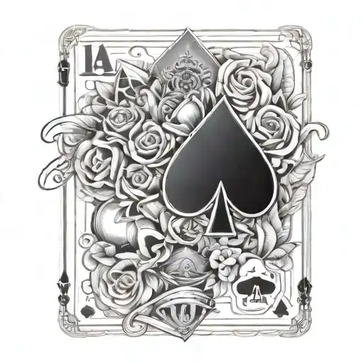 jack of all trades playing cards tattoo design idea