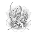 Eros and Psyche  tattoo design idea