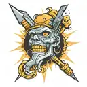 grunge tattoo design idea