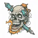 grunge tattoo design idea