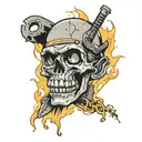 grunge tattoo design idea