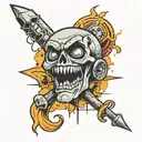 grunge tattoo design idea