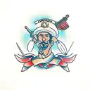 cossack tattoo design idea