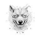 hell hound tattoo design idea