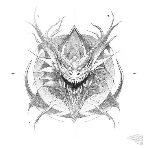 ouroboros dragon 8 tattoo design idea