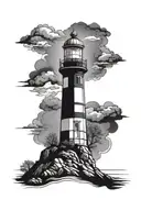 light house tattoo design idea