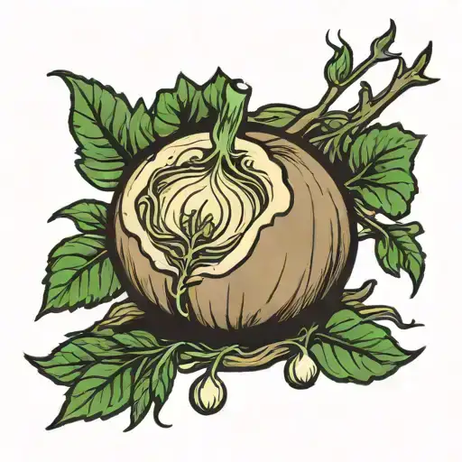 turnip meal tattoo design idea