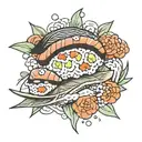 sushi tattoo design idea