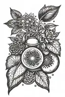 seeds planted for the future with butter flus  tattoo design idea