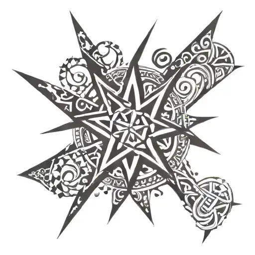 star word 'Tara' tattoo design idea