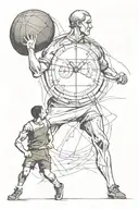 Lack of time, pain associated with the loss of a loved one, sports, willpower and fortitude tattoo design idea
