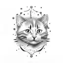 cats named Olaf and daisy tattoo design idea