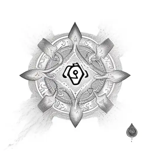 stepping stones in a river with the chakra symbols carved into them tattoo design idea