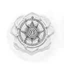 stepping stones in a river with the chakra symbols carved into them tattoo design idea