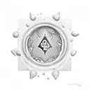 stepping stones in a river with the chakra symbols carved into them tattoo design idea