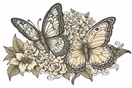 Maggie with butterfly tattoo design idea