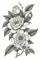 Ranunculus flower, daisy, asters flowers, morning glory flowers, larkspur flower, water lily, holly flower, narcissus tattoo design idea