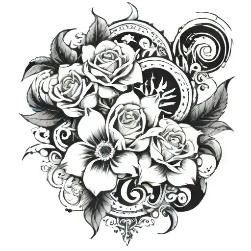 lyrics "So let me go down the line wanna feel it all joy pain and the sky we all BURN BURN BURN then die on the thigh tattoo design idea
