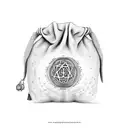 money bag floating money symbols around it tattoo design idea