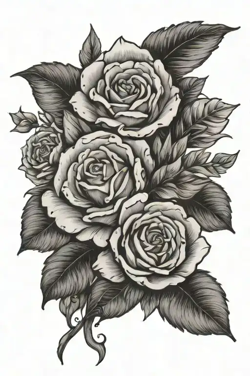 humble and kind  tattoo design idea