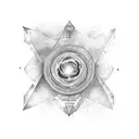 A nebula-inspired design with the client's favorite quote about education incorporated within it, symbolizing their dedication to teaching and learning. tattoo design idea