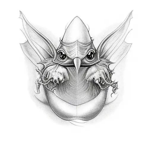 Lewis Carroll the Jabberwocky tattoo design idea