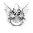 Lewis Carroll the Jabberwocky tattoo design idea