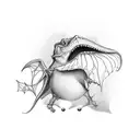 Lewis Carroll the Jabberwocky tattoo design idea