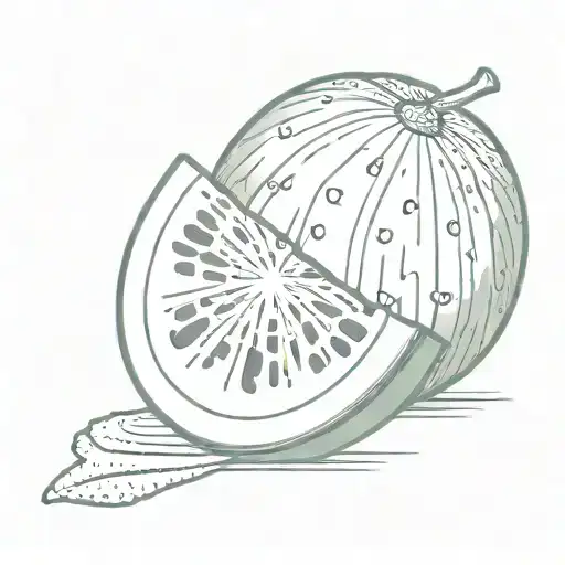 watermelon and keffiyeh  tattoo design idea