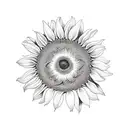 Sunflower tattoo design idea