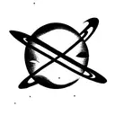 solar System compressed tattoo design idea