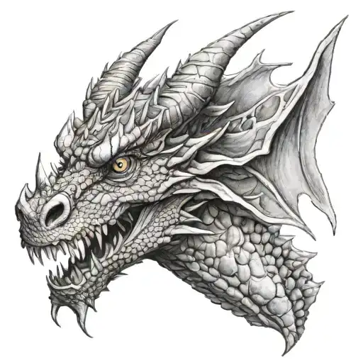 dragon heads for females  tattoo design idea