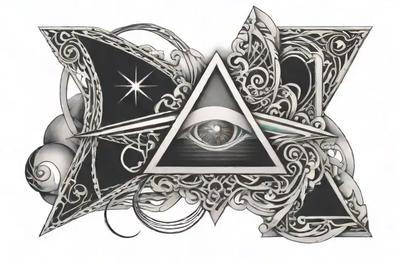 pink Floyd prism tattoo design idea