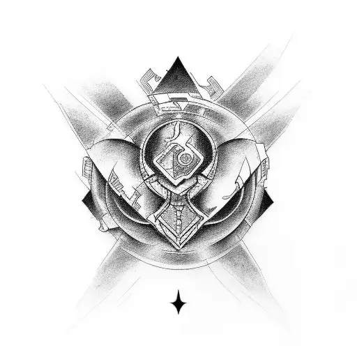 Design a tattoo that showcases the fusion of programming and history. tattoo design idea