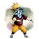 Naruto football kids tattoo design idea