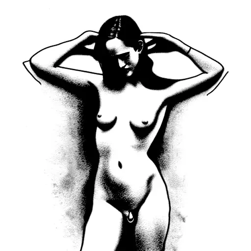 eva green in the movie "The Dreamers" when she poses like venus de milo tattoo design idea